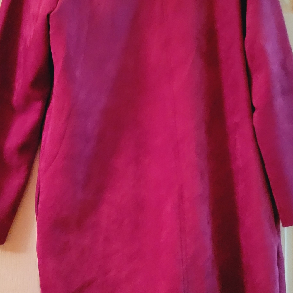 Zara faux suede coat